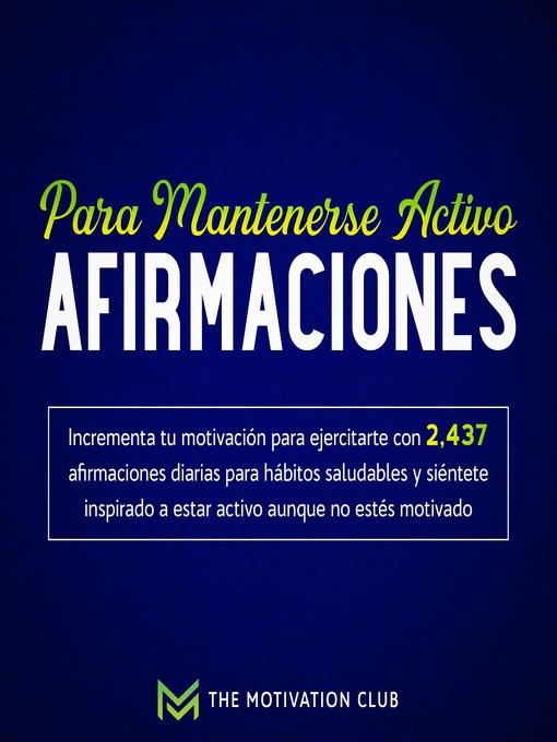 Cover image for Afirmaciones para mantenerse activo
